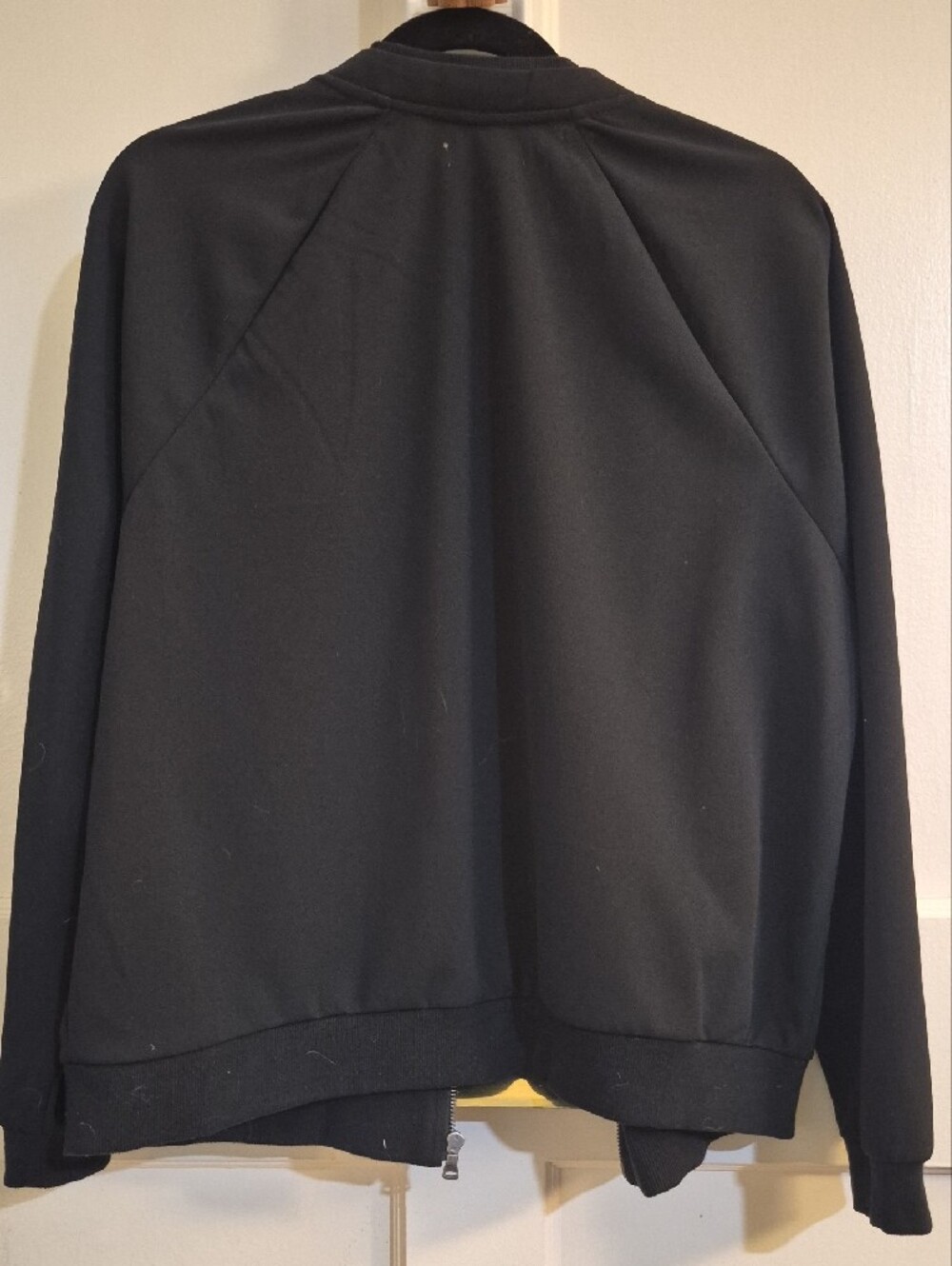 Democracy Black Bomber Jacket with Pink & Cream Rose Embroidery - Picture 4 of 4